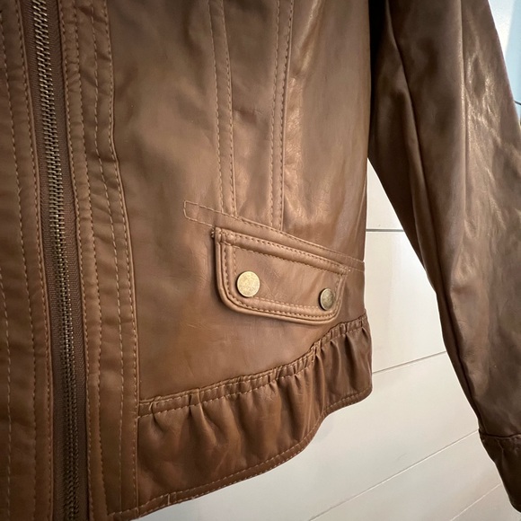 Vegan Leather Jacket - Picture 3 of 6